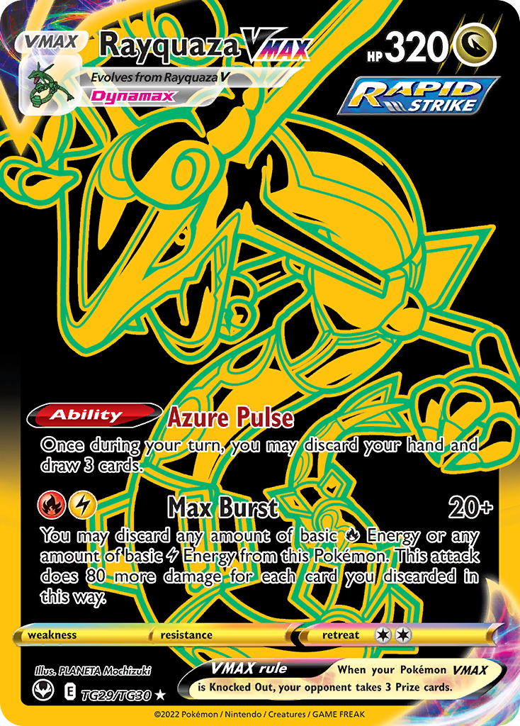 Rayquaza VMAX TG29/TG30 Secret Rare Silver Tempest Trainer Gallery Pokemon NM