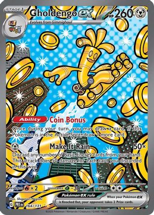 Gholdengo ex 164/131 Holo Prismatic Evolutions Pokemon NM