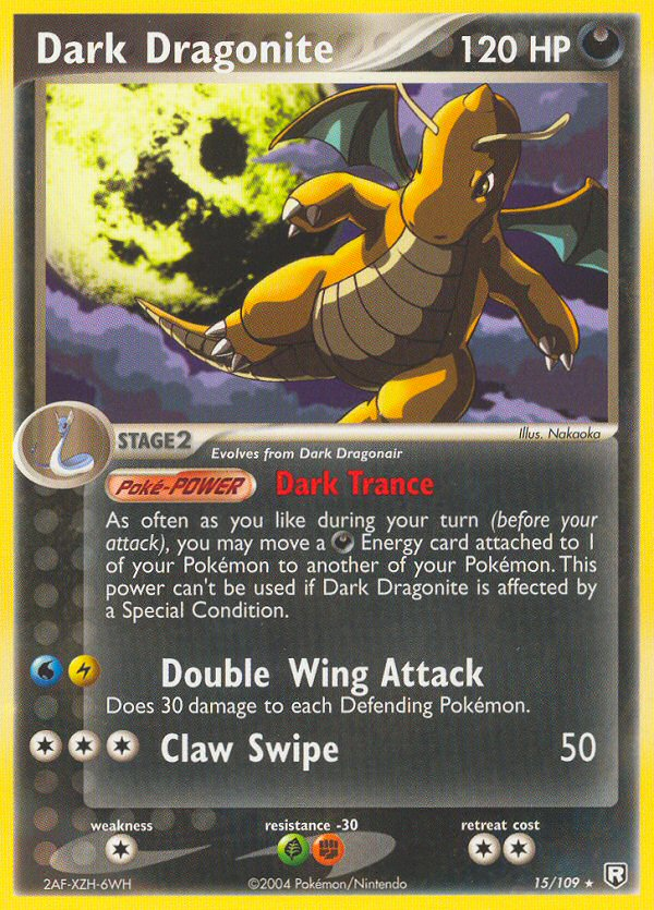 Dark Dragonite 15/109 Rare Team Rocket Returns Pokemon Lightly Played