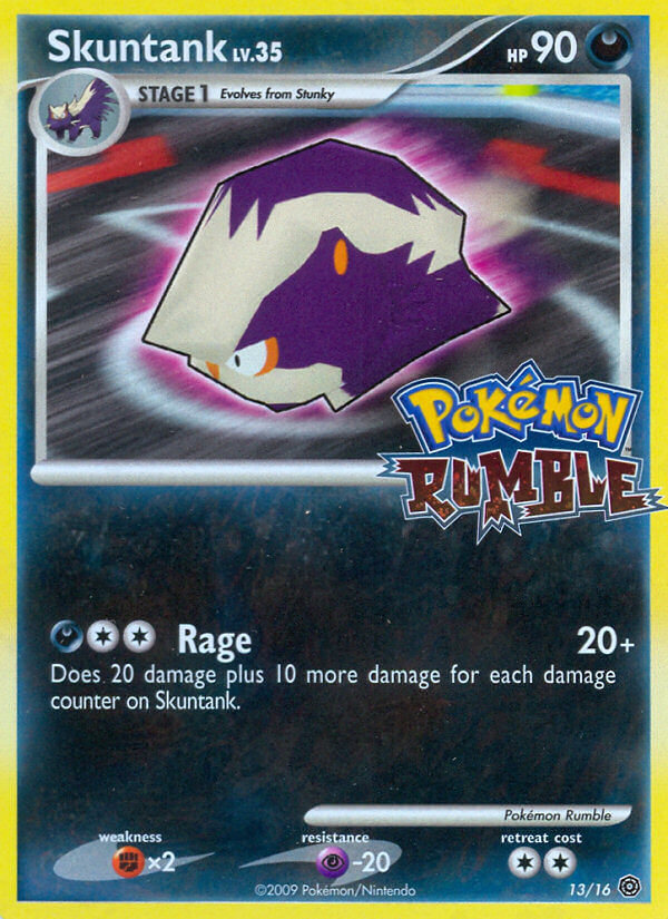 Skuntank 13/16 Pokemon Rumble Pokemon Lightly Played