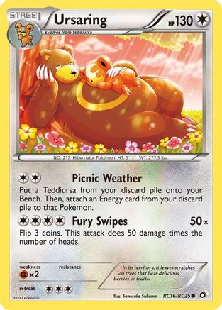 Ursaring RC16/RC25 Holo Legendary Treasures: Radiant Collection Pokemon LP