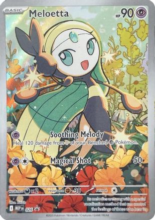 Meloetta 026 Holo Illustration Rare ME: Mega Evolution Promo Pokemon Near Mint