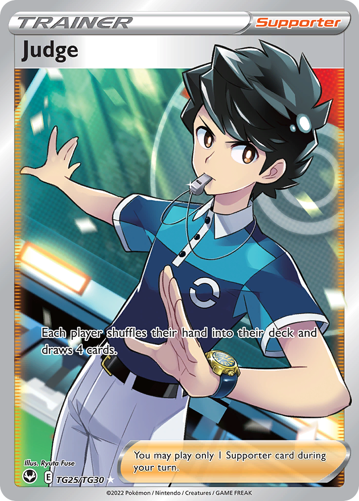 Judge TG25/TG30 Ultra Rare Silver Tempest Trainer Gallery Pokemon Near Mint