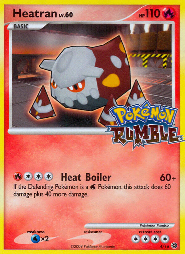 Heatran 4/16 Pokemon Rumble Pokemon Lightly Played