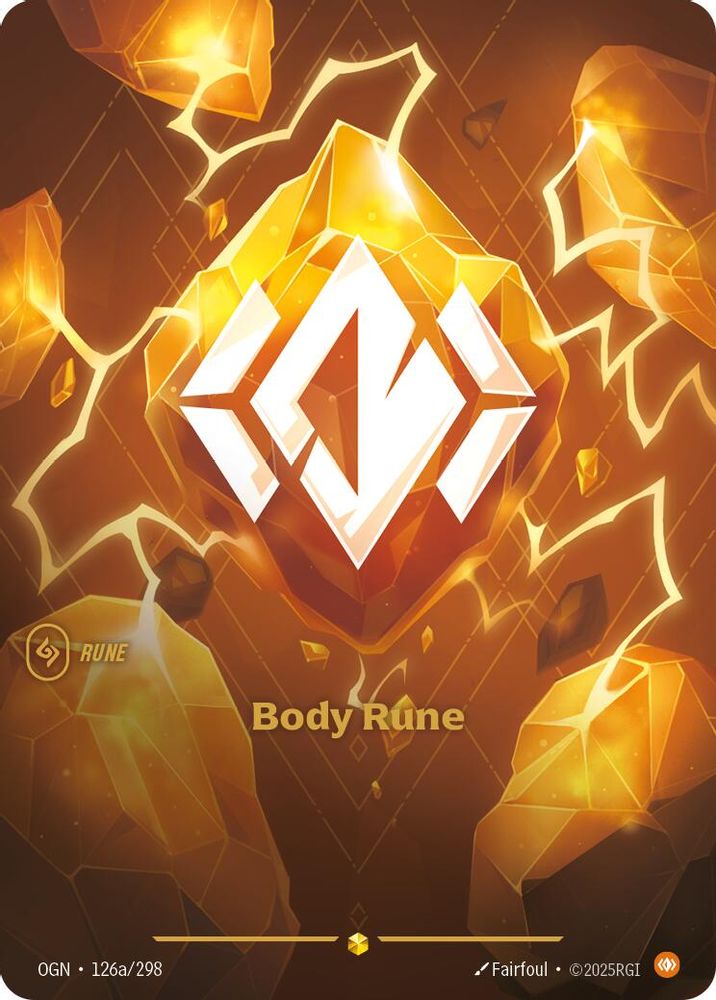 Body Rune (Alternate Art) 126A/298 Showcase Origins Riftbound Foil Near Mint
