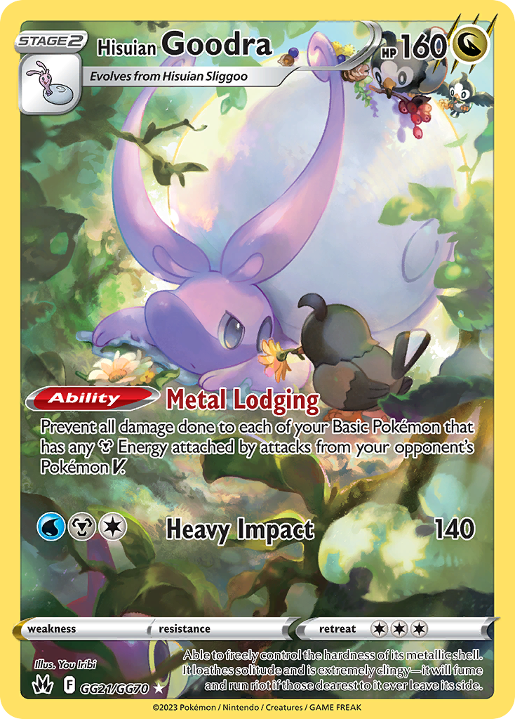 Hisuian Goodra GG21/GG70 Holo Crown Zenith Galarian Gallery Pokemon NM