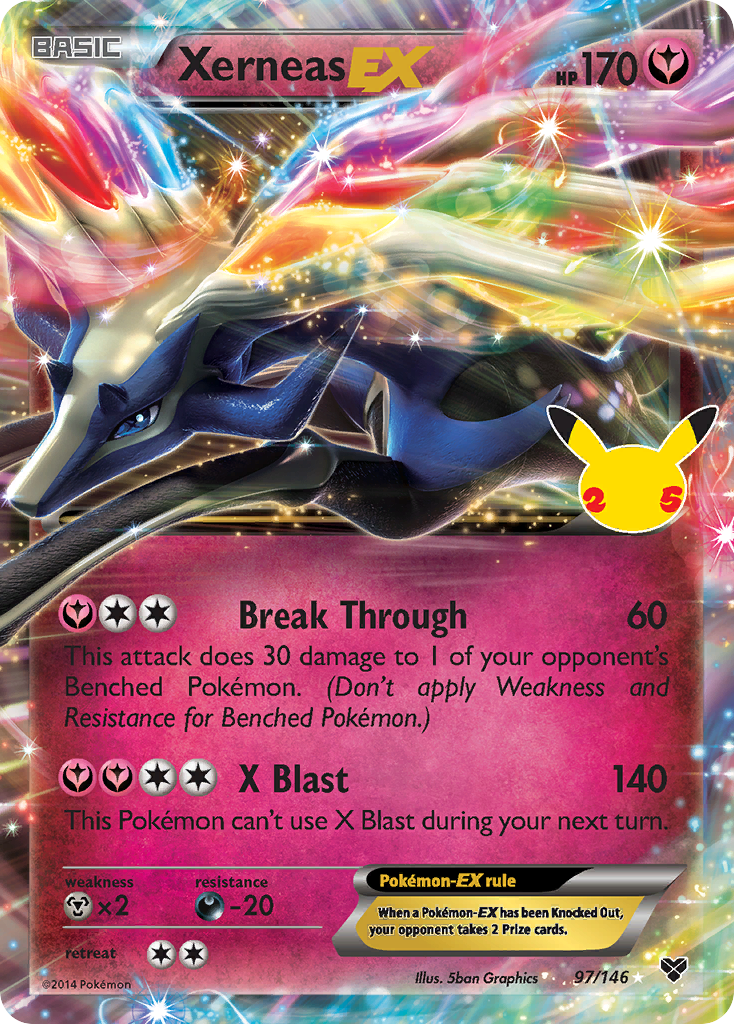 Xerneas EX 97/146 Classic Collection Celebrations: Classic Collection Pokemon NM