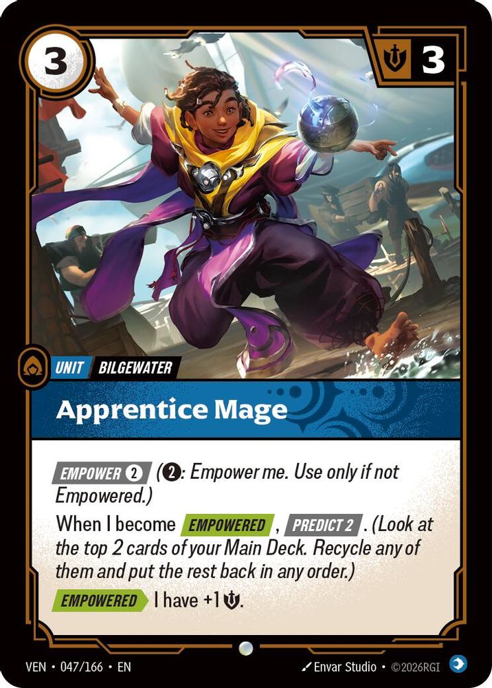Apprentice Mage 047/166 Common Vendetta Riftbound Near Mint