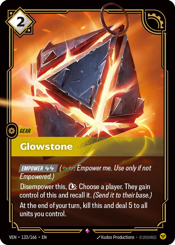 Glowstone 133/166 Rare Vendetta Riftbound Foil Near Mint