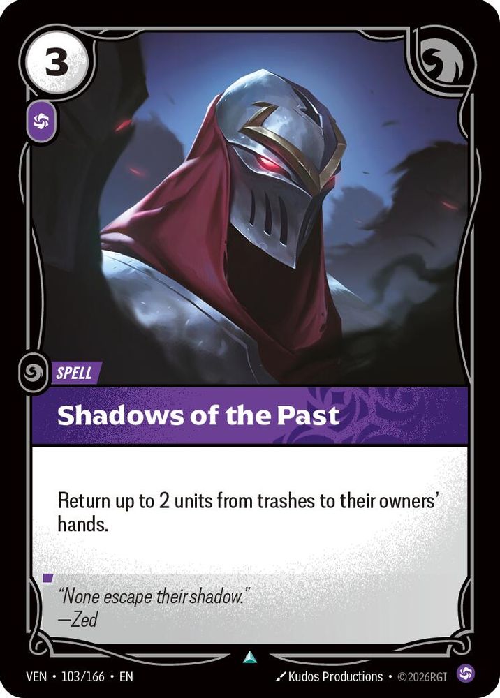 Shadows of the Past 103/166 Uncommon Vendetta Riftbound Near Mint