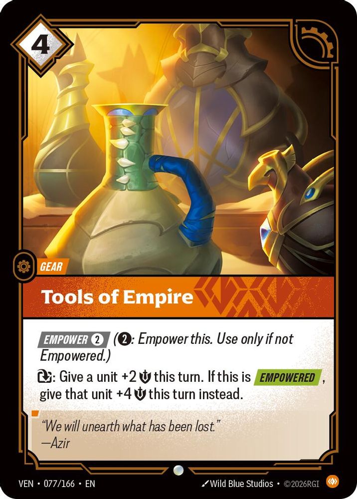 Tools of Empire 077/166 Common Vendetta Riftbound Near Mint