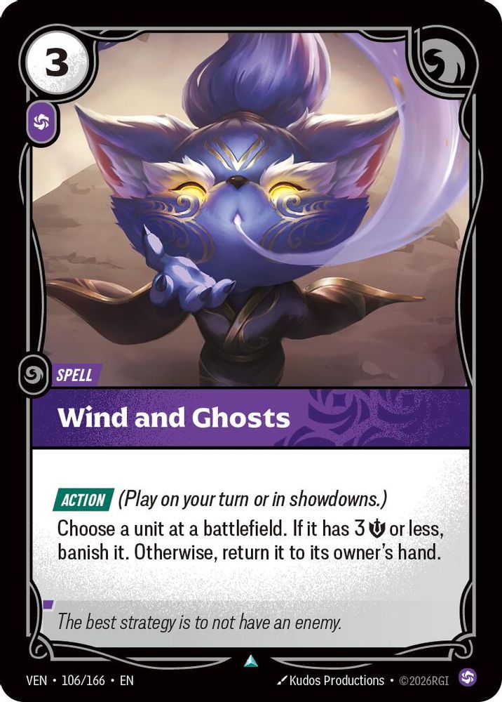 Wind and Ghosts 106/166 Uncommon Vendetta Riftbound Near Mint