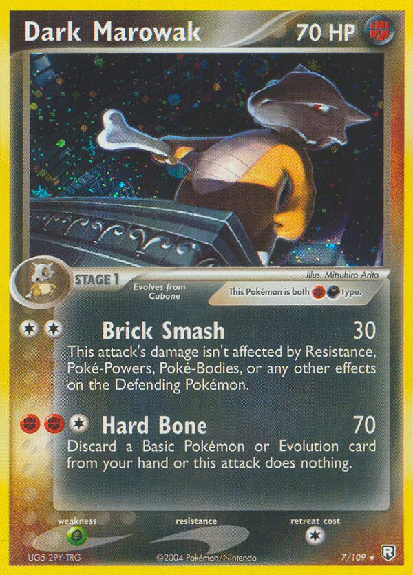 Dark Marowak 7/109 Holo Rare Team Rocket Returns Pokemon Holo Near Mint