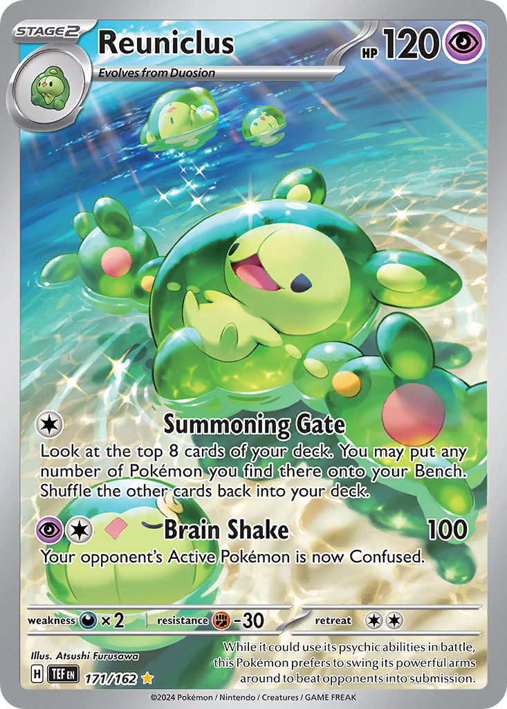 Reuniclus 171/162 Illustration Rare Temporal Forces Pokemon Near Mint