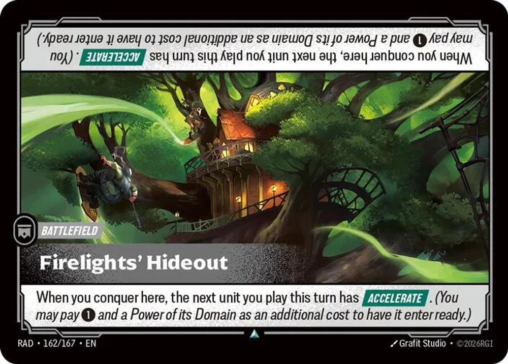Firelights' Hideout 162/167 Uncommon Radiance Riftbound Near Mint