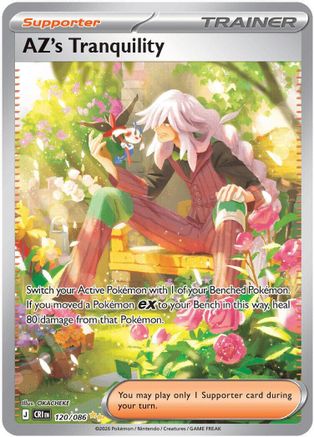 AZ's Tranquility 120/086 Holo Special Illustration Rare Chaos Rising Pokemon NM