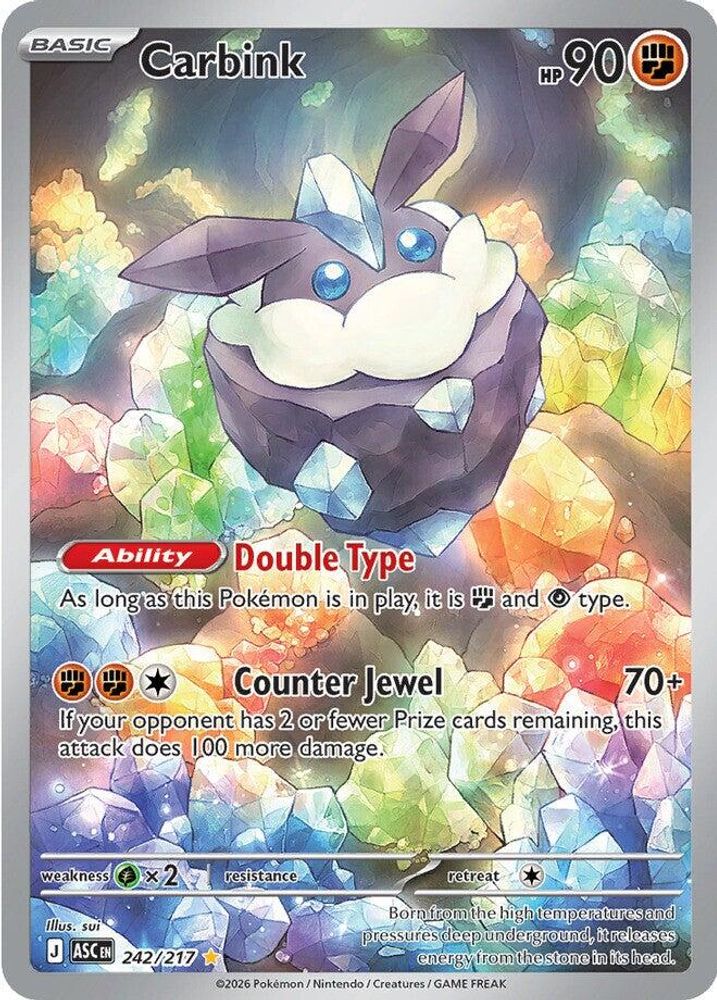 Carbink 242/217 Illustration Rare Ascended Heroes Pokemon Holo Near Mint