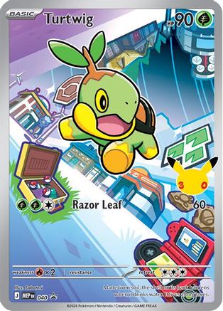 Turtwig 040 Holo Promo ME: Mega Evolution Promo Pokemon Near Mint