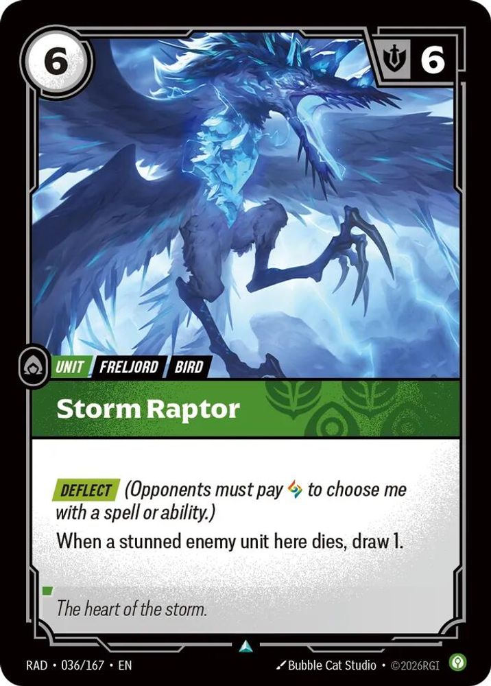 Storm Raptor 036/167 Uncommon Radiance Riftbound Near Mint