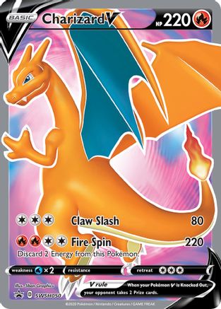 Charizard V SWSH050 Holo Promo Sword & Shield Promo Pokemon Near Mint