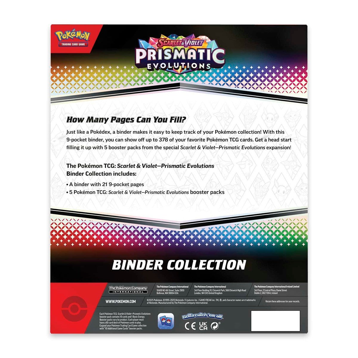 Pokemon - Prismatic Evolutions Binder Collection