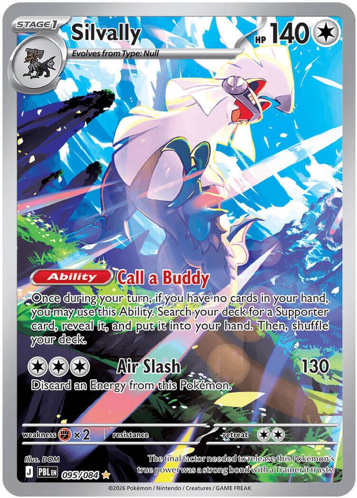 Silvally 095/084 Illustration Rare Pitch Black Pokemon Holo Near Mint