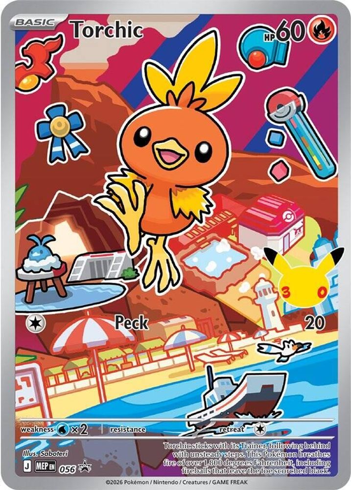 Torchic 056 Promo First Partner Collection 2026 Pokemon Holo Near Mint