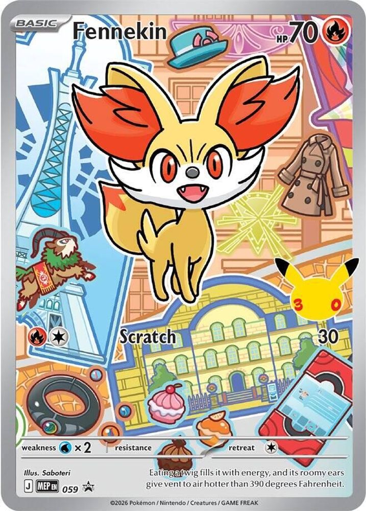 Fennekin 059 Promo First Partner Collection 2026 Pokemon Holo Near Mint