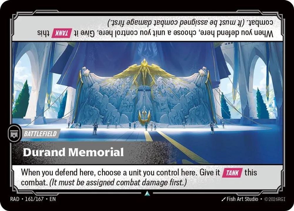 Durand Memorial 161/167 Uncommon Radiance Riftbound Near Mint