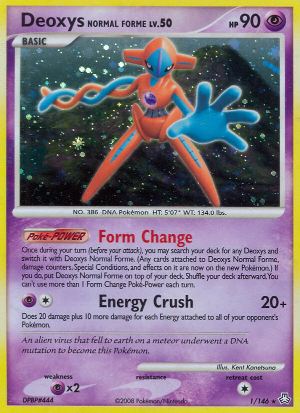 Deoxys Normal Forme 1/146 Holo Rare Legends Awakened Pokemon Holo Lightly Played