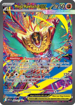 Mega Hawlucha ex 283/217 Special Illustration Rare Ascended Heroes Pokemon NM
