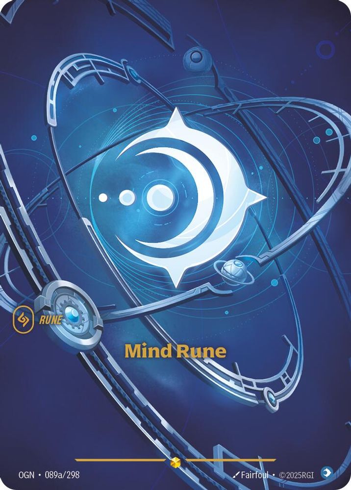 Mind Rune (Alternate Art) 089A/298 Showcase Origins Riftbound Foil Near Mint