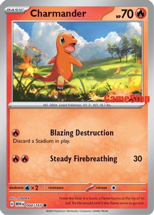 Charmander 004/165 Holo Promo Miscellaneous Cards & Products Pokemon Near Mint