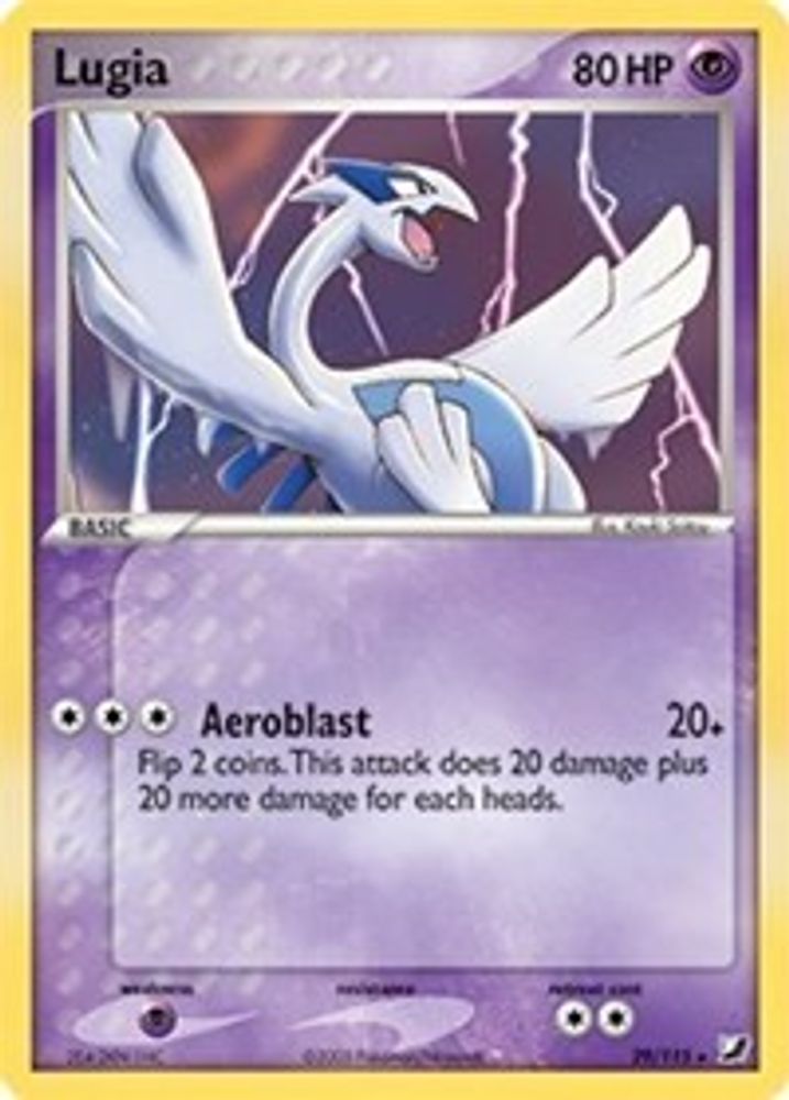 Lugia (EX Unseen Forces) 29/115 Holo Rare Deck Exclusives Pokemon Damaged