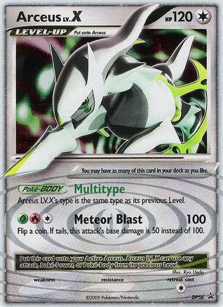 Arceus LV.X DP56 Holo Promo Diamond and Pearl Promos Pokemon Lightly Played