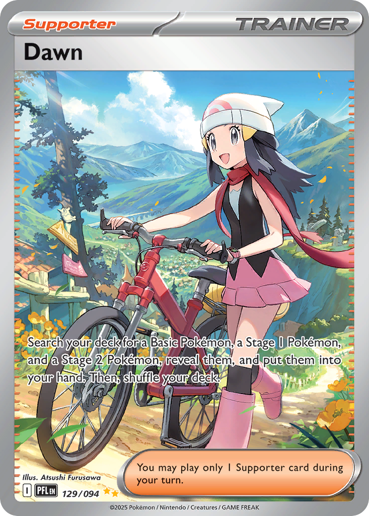 Dawn 129/094 Special Illustration Rare Phantasmal Flames Pokemon Near Mint