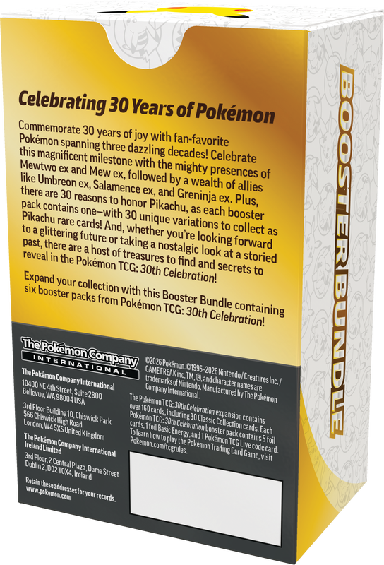 Pokemon - 30TH CELEBRATION BOOSTER BUNDLE