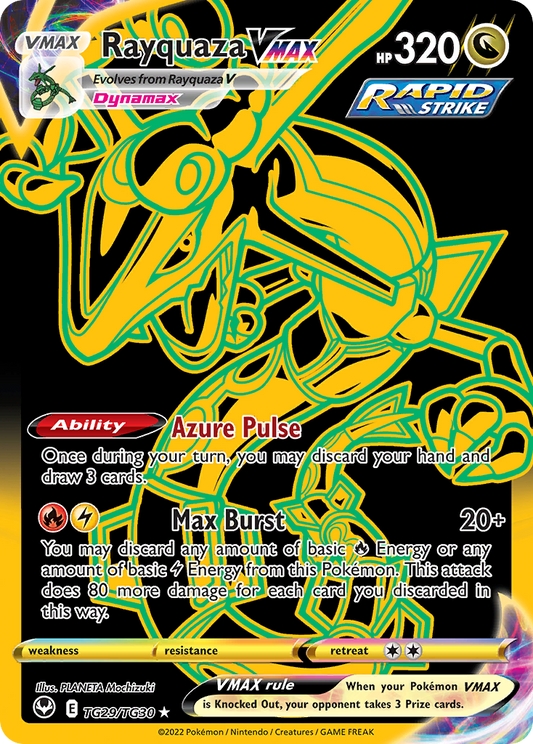 Rayquaza VMAX TG29/TG30 Secret Rare Silver Tempest Trainer Gallery Pokemon NM