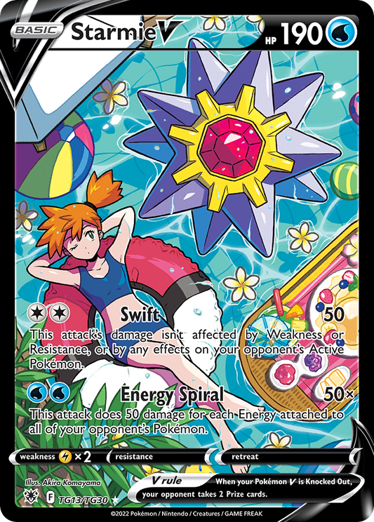 Starmie V TG13/TG30 Holo V Rare Astral Radiance Trainer Gallery Pokemon NM