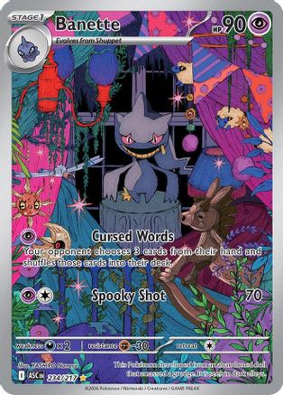 Banette 234/217 Illustration Rare Ascended Heroes Pokemon Near Mint
