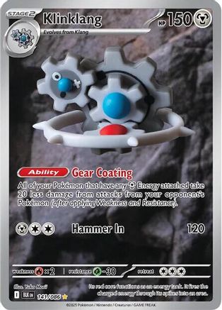 Klinklang 141/086 Holo Illustration Rare Black Bolt Pokemon Holo Near Mint