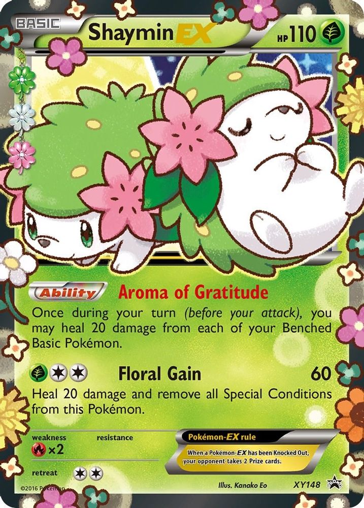 Shaymin EX XY148 Holo Promo XY Promo Pokemon Lightly Played
