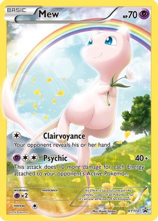 Mew XY110 Holo Promo XY Promo Pokemon Lightly Played