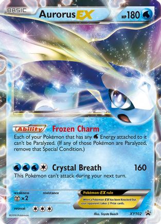 Aurorus EX XY102 Holo Promo XY Promo Pokemon Near Mint