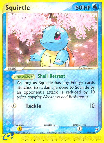 Squirtle 46/95 Common Team Magma vs Team Aqua Pokemon Near Mint