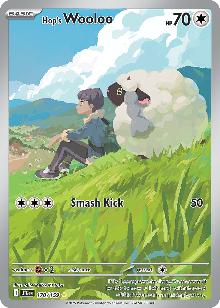 Hop's Wooloo 170/159 Illustration Rare Journey Together Pokemon Near Mint