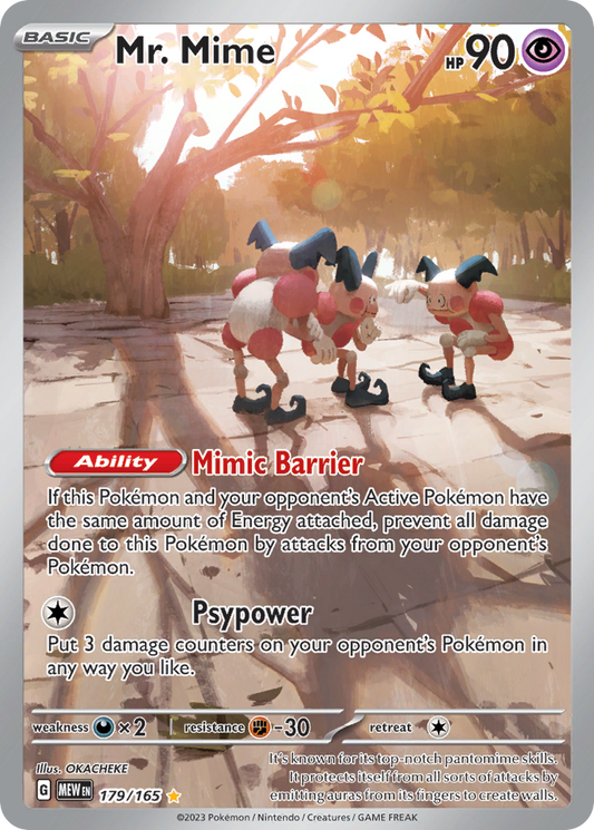 Mr. Mime 179/165 Illustration Rare 151 Pokemon Near Mint