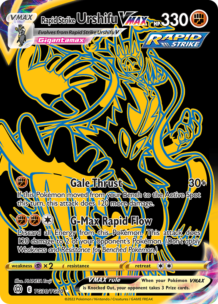 Rapid Strike Urshifu VMAX TG30/TG30 Brilliant Stars Trainer Gallery Pokemon NM