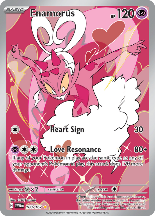 Enamorus 180/167 Illustration Rare Twilight Masquerade Pokemon Near Mint