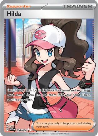 Hilda 164/086 Holo Ultra Rare White Flare Pokemon Near Mint